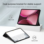 For Oppo Pad 4 Pro Case PU Leather TPU Back Trifold Stand Tablet Cover