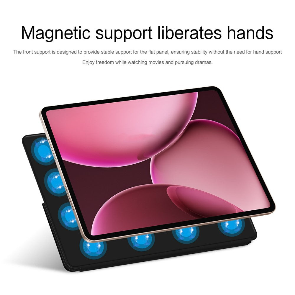 For Oppo Pad 4 Pro Leather Case Origami Stand Magnetic Tablet Cover Auto Wake  /  Sleep