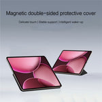 For Oppo Pad 4 Pro Leather Case Origami Stand Magnetic Tablet Cover Auto Wake  /  Sleep
