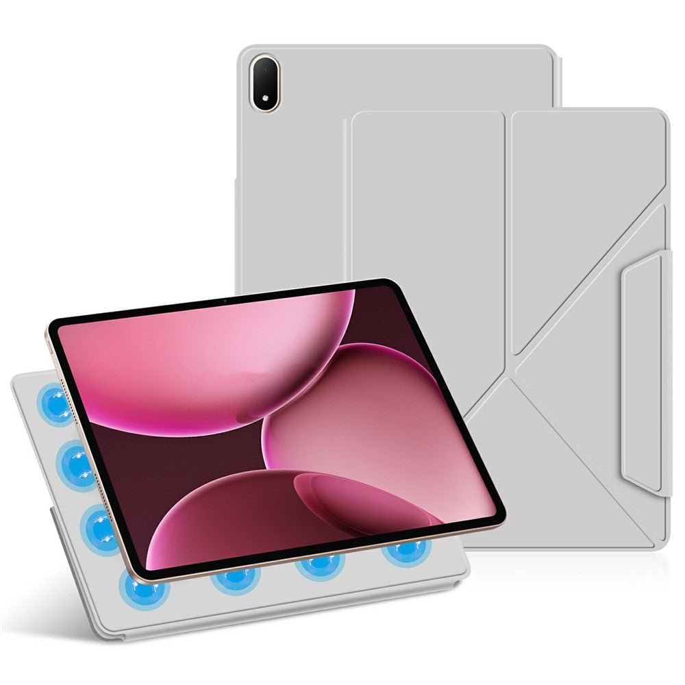 OPPO Pad 4 Pro 13.2 Inch Magnetic Transforming Clasp Protective Case PU+PC For Tablet