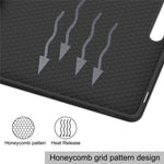 For Samsung Galaxy Tab S10 FE+ Stand Case Shock-Absorbent Leather Tablet Cover with Pen Slot