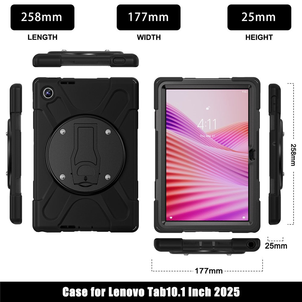 Lenovo Tab 10.1 (2025) TB311XU / Zhaoyang K10C Fodral Stativ PC + Silikon Surfplatta Skydd