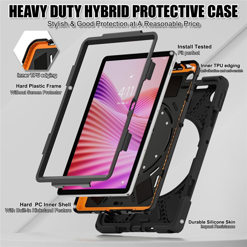 Lenovo Tab 10.1 (2025) TB311XU / Zhaoyang K10C Fodral Stativ PC + Silikon Surfplatta Skydd