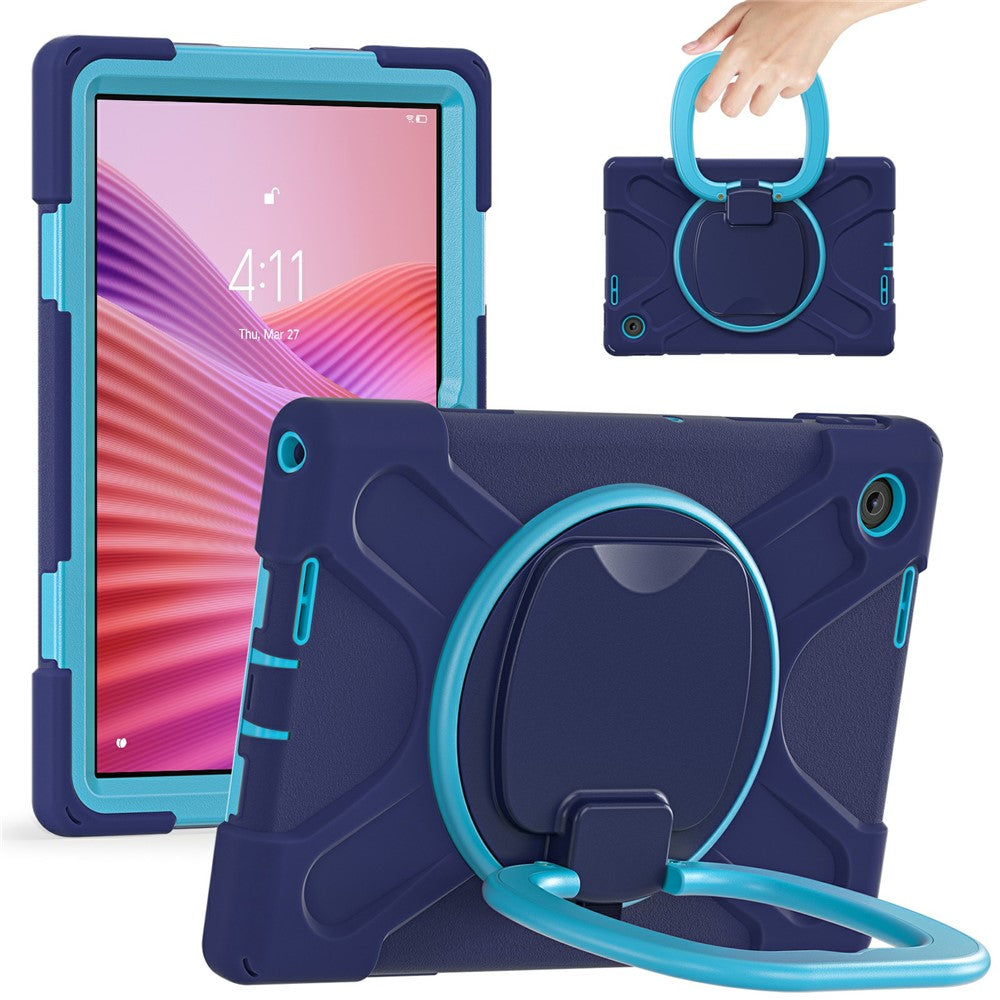 For Lenovo Tab 10.1 (2025) TB311XU2 / Zhaoyang K10C Case with Shoulder Strap TPU + PC + Silicone Kickstand Tablet Cover