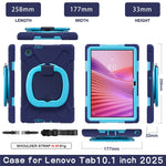 For Lenovo Tab 10.1 (2025) TB311XU2 / Zhaoyang K10C Case with Shoulder Strap TPU + PC + Silicone Kickstand Tablet Cover