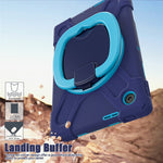 For Lenovo Tab 10.1 (2025) TB311XU2 / Zhaoyang K10C Case with Shoulder Strap TPU + PC + Silicone Kickstand Tablet Cover