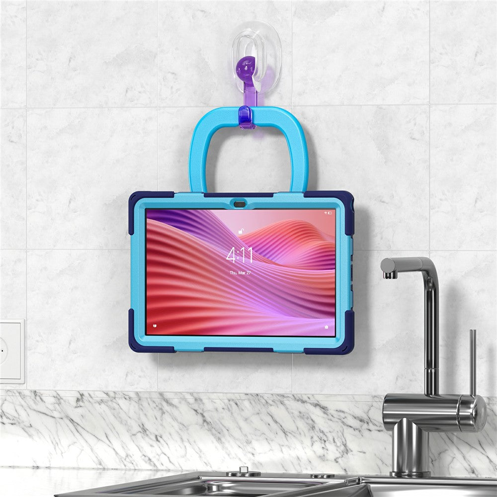 For Lenovo Tab 10.1 (2025) TB311XU2 / Zhaoyang K10C Case with Shoulder Strap TPU + PC + Silicone Kickstand Tablet Cover