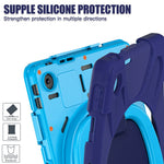 For Lenovo Tab 10.1 (2025) TB311XU2 / Zhaoyang K10C Case with Shoulder Strap TPU + PC + Silicone Kickstand Tablet Cover