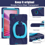 For Lenovo Tab 10.1 (2025) TB311XU2 / Zhaoyang K10C Case with Shoulder Strap TPU + PC + Silicone Kickstand Tablet Cover