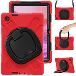 For Lenovo Tab 10.1 (2025) TB311XU2 / Zhaoyang K10C Case with Shoulder Strap TPU + PC + Silicone Kickstand Tablet Cover