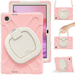 For Lenovo Tab 10.1 (2025) TB311XU2 / Zhaoyang K10C Case with Shoulder Strap TPU + PC + Silicone Kickstand Tablet Cover