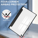Til Samsung Galaxy Tab S10 FE+ Cover Klart Akryl Læder Tablet Cover Understøtter Automatisk Dvale / Vækning