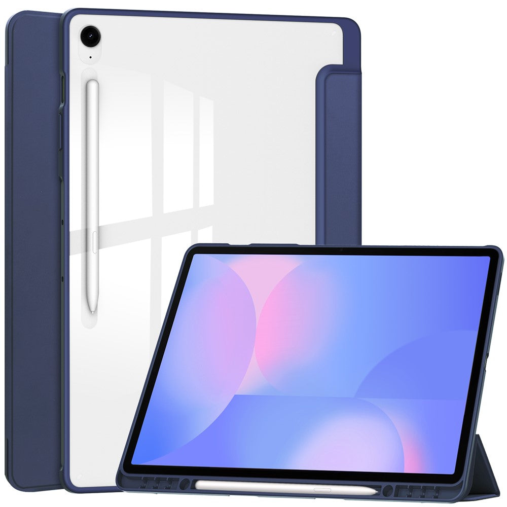 Til Samsung Galaxy Tab S10 FE+ Cover Klart Akryl Læder Tablet Cover Understøtter Automatisk Dvale / Vækning