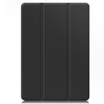 For Samsung Galaxy Tab S10 FE+ Case Trifold Stand Solid Color Leather Tablet Cover with Pen Slot