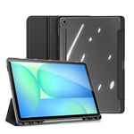 DUX DUCIS For Samsung Galaxy Tab S10 FE+ Case  TOBY Series Tri-fold Stand PU Leather Tablet Cover
