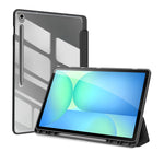 DUX DUCIS For Samsung Galaxy Tab S10 FE+ Case  TOBY Series Tri-fold Stand PU Leather Tablet Cover