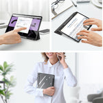 DUX DUCIS For Samsung Galaxy Tab S10 FE+ Case  TOBY Series Tri-fold Stand PU Leather Tablet Cover