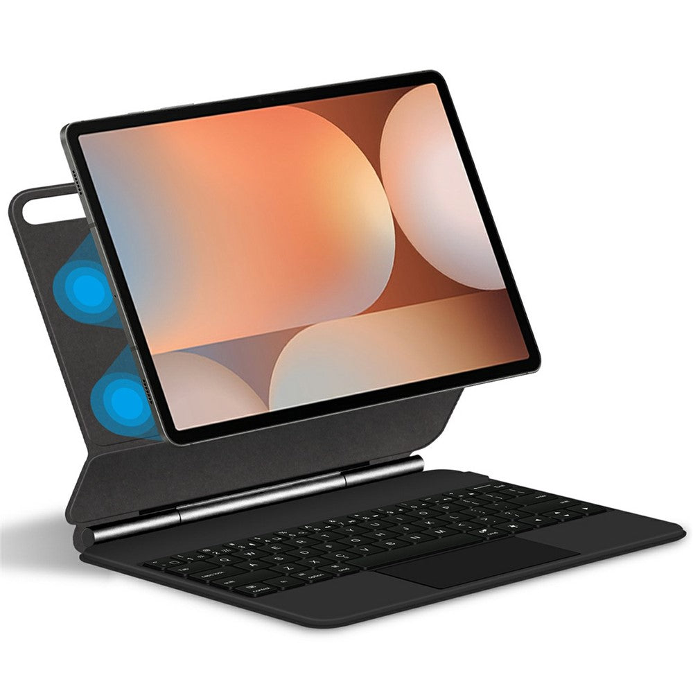 Tabletcover til Samsung Galaxy Tab S10+ / S9+ / S9 FE+ / S8+ / S7 FE Magnetisk Svævende Bluetooth-kompatibelt Tastatur + Lædercover
