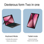 For Oppo Pad 4 Pro Leather Case + Bluetooth-Compatible Keyboard with Backlight Trackpad