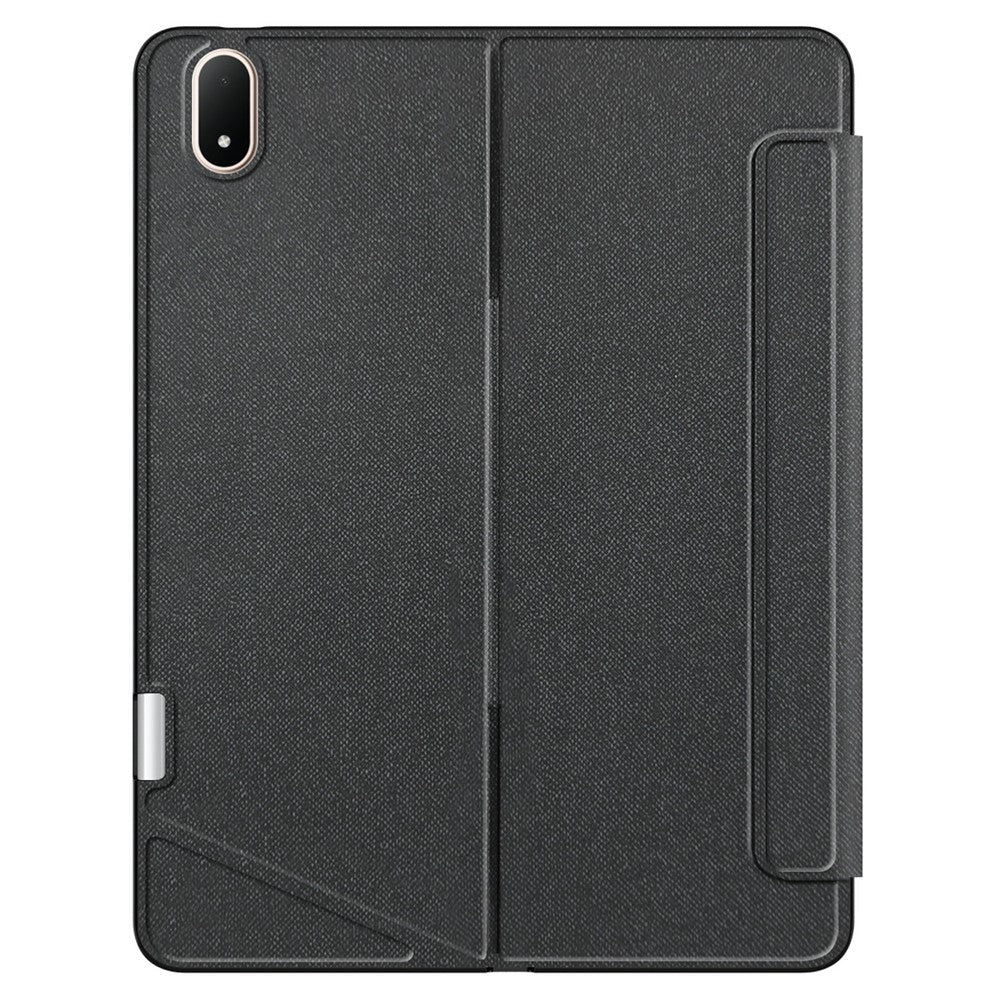 For Oppo Pad 4 Pro Leather Case + Bluetooth-Compatible Keyboard with Backlight Trackpad