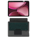 For Oppo Pad 4 Pro Leather Case + Bluetooth-Compatible Keyboard with Backlight Trackpad