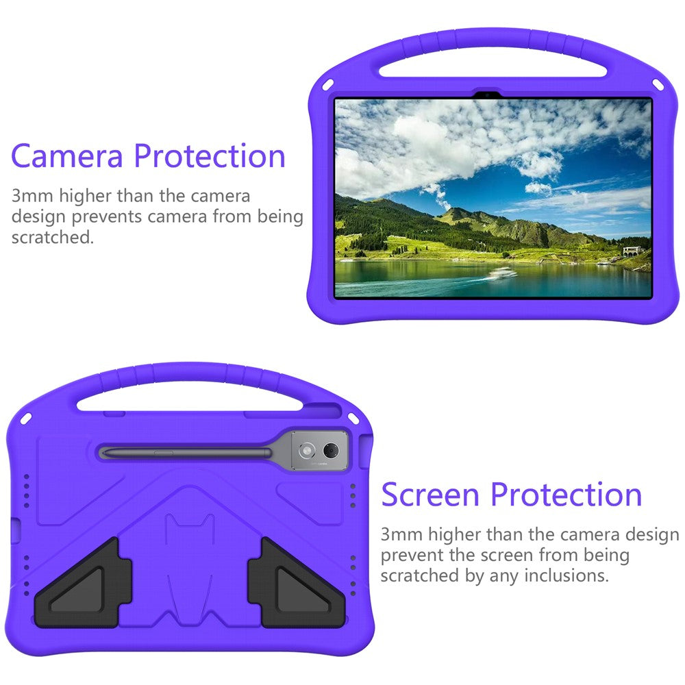 For Lenovo Idea Tab Pro (TB-373FU) Case EVA Tablet Cover with Ergonomic Handle and Foldable Kickstand