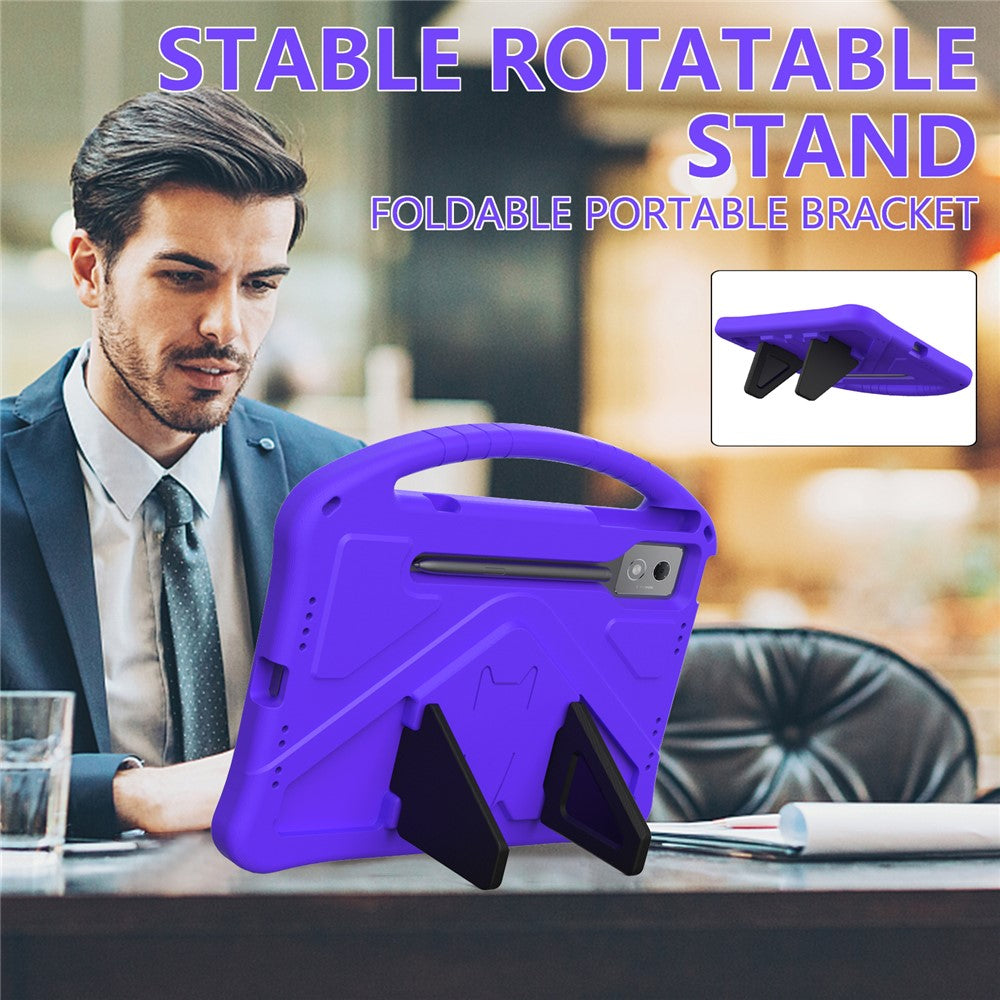 For Lenovo Idea Tab Pro (TB-373FU) Case EVA Tablet Cover with Ergonomic Handle and Foldable Kickstand