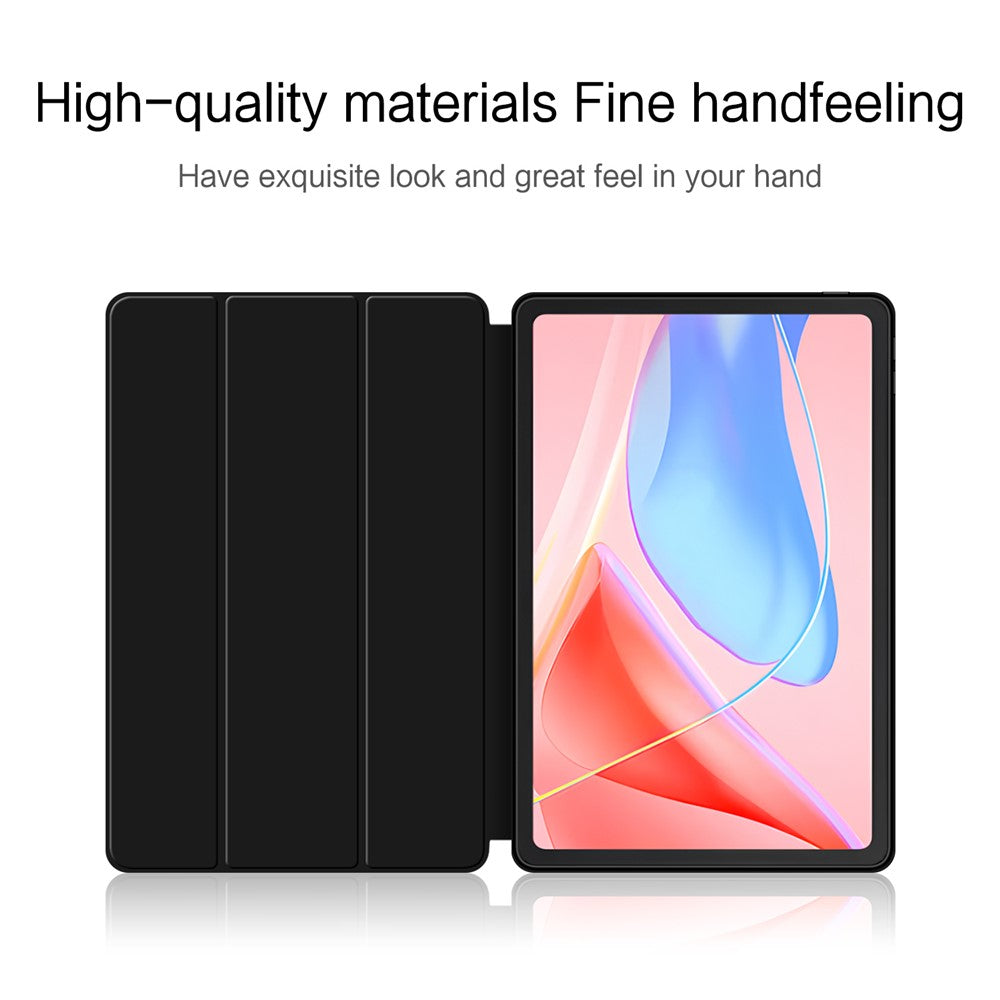 Lenovo Tab 10.1 (2025) TB311XU2 / Zhaoyang K10C Fodral PU-läder TPU Baksida Trippelvikbart Stativ Surfplatta Skydd