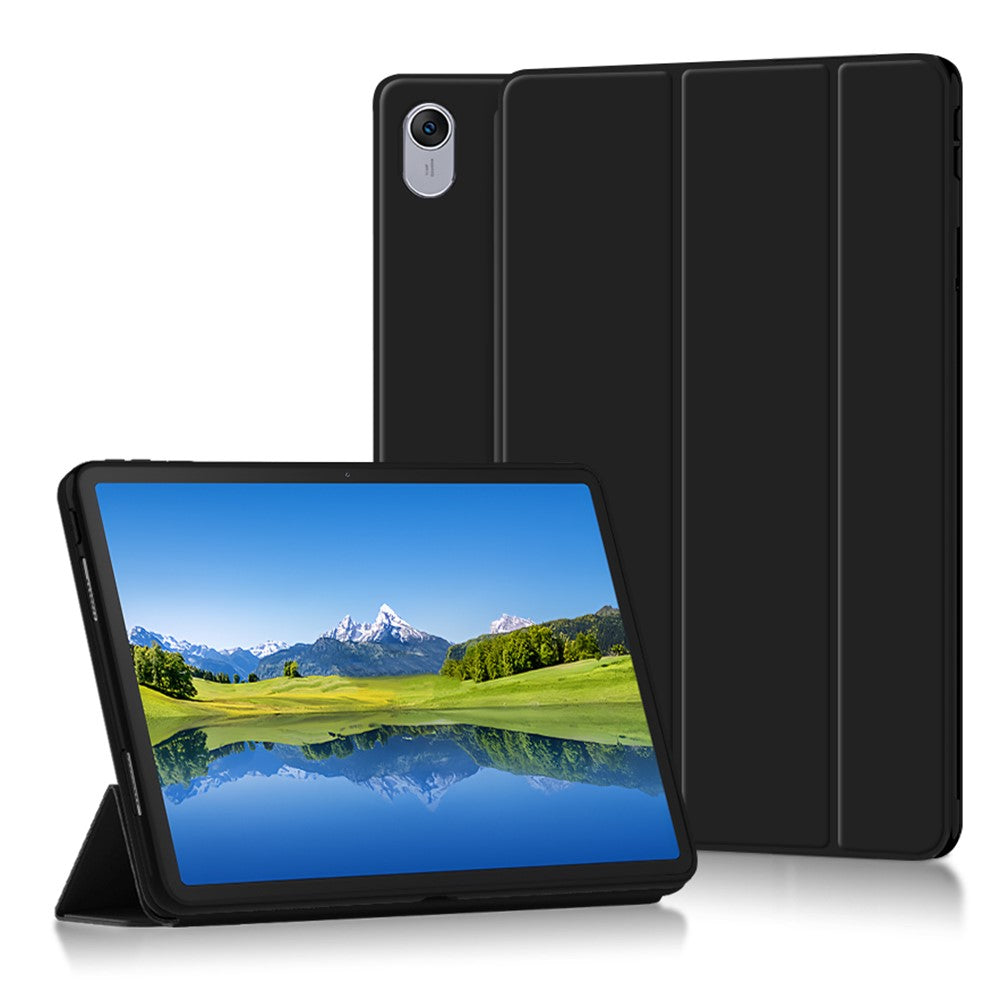 For Huawei Qingyun C5 (3rd Gen) Case PU Leather TPU Back Trifold Stand Tablet Cover