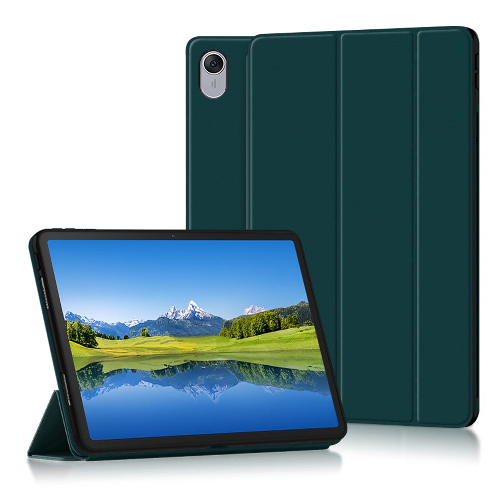 For Huawei Qingyun C5 (3rd Gen) Case PU Leather TPU Back Trifold Stand Tablet Cover