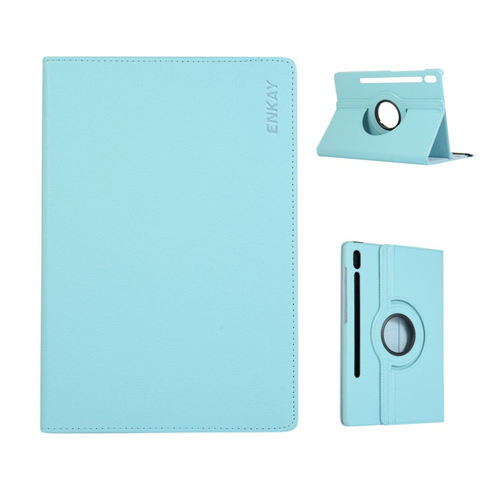 ENKAY HAT PRINCE For Samsung Galaxy Tab S9 FE+ / Galaxy Tab S9+ / Galaxy Tab S10+ Tablet Case Litchi Texture PU Leather Cover Stand