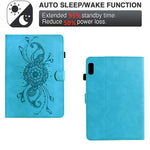 For Lenovo Tab M9 TB-310FU Case Mandala Imprinted Leather Tablet Cover with Card Slots