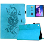 For Lenovo Tab M10 Plus (3rd Gen) Case Mandala Imprinted Leather Tablet Cover with Card Slots
