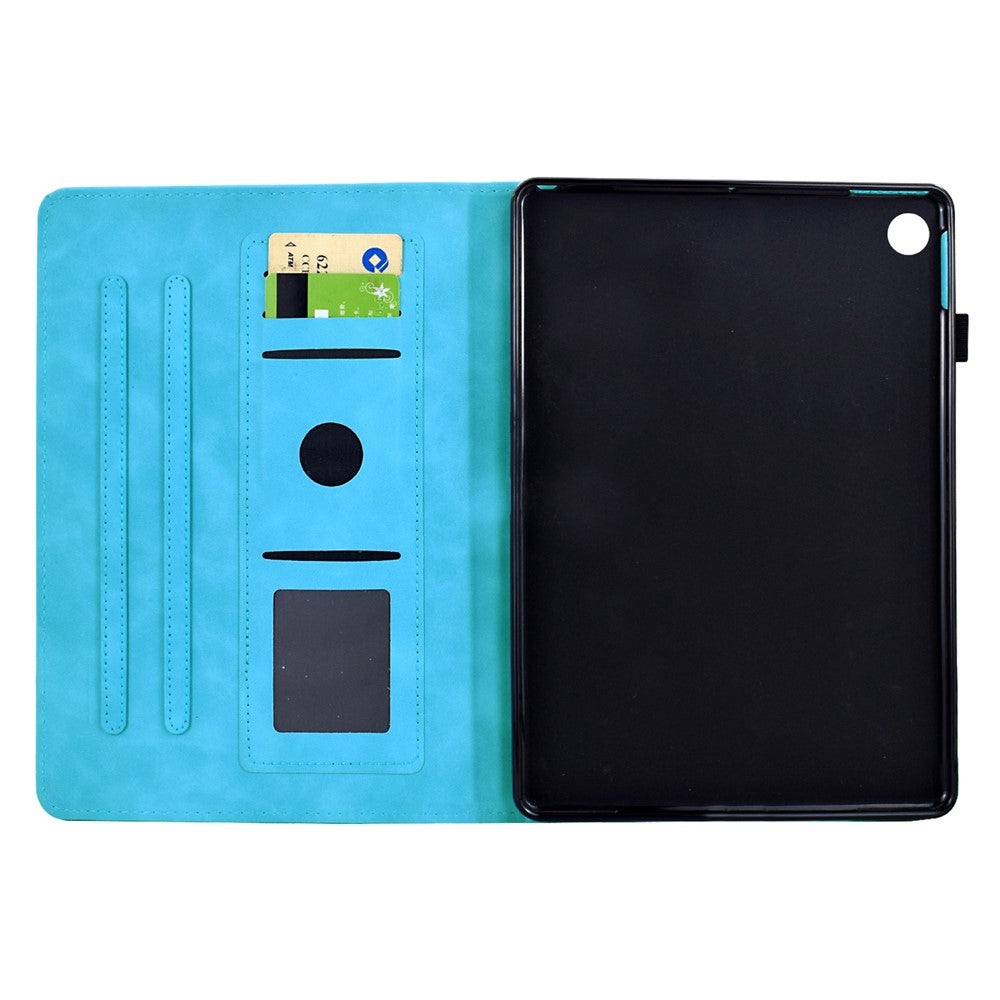 For Lenovo Tab M10 Plus (3rd Gen) Case Mandala Imprinted Leather Tablet Cover with Card Slots
