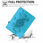 For Lenovo Tab M10 Plus (3rd Gen) Case Mandala Imprinted Leather Tablet Cover with Card Slots