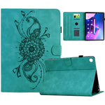 For Lenovo Tab M10 Plus (3rd Gen) Case Mandala Imprinted Leather Tablet Cover with Card Slots