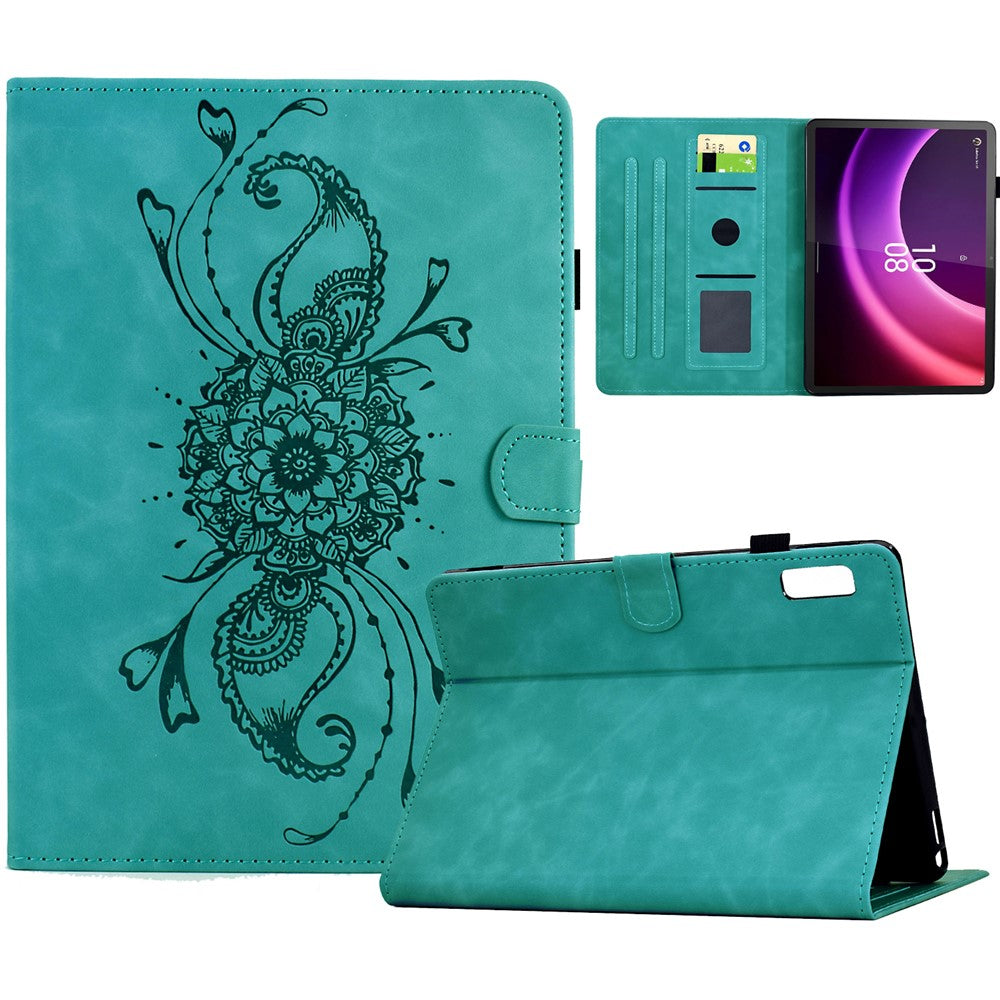 For Lenovo Tab P11 Gen 2 / Xiaoxin Pad Plus (2023) Case Mandala Imprinted Leather Tablet Cover with Card Slots