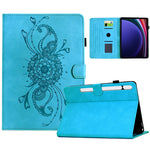 For Samsung Galaxy Tab S9 / Tab S9 FE Case Mandala Imprinted Leather Tablet Cover with Card Slots