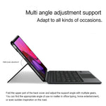 Til Lenovo Yoga Pad Pro lædercover + Touchpad Bluetooth-kompatibelt tastatur (uden baggrundsbelysning)