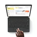 Til Lenovo Yoga Pad Pro lædercover + Touchpad Bluetooth-kompatibelt tastatur (uden baggrundsbelysning)