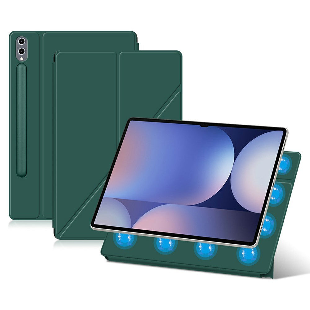 Til Samsung Galaxy Tab S8 Ultra etui Origami stativ PU læder magnetisk tablet cover
