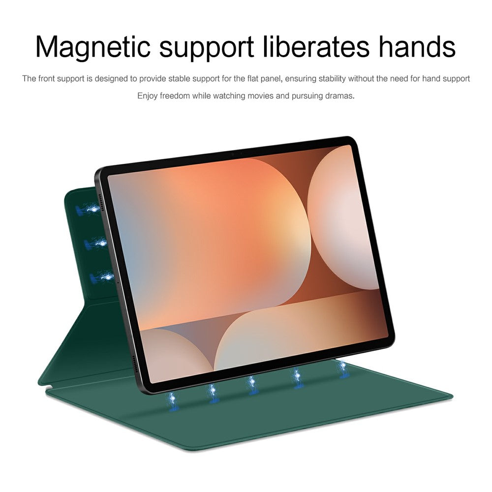For Samsung Galaxy Tab S10+ Case Stand Magnetic Leather Tablet Cover with Auto Sleep  /  Wake