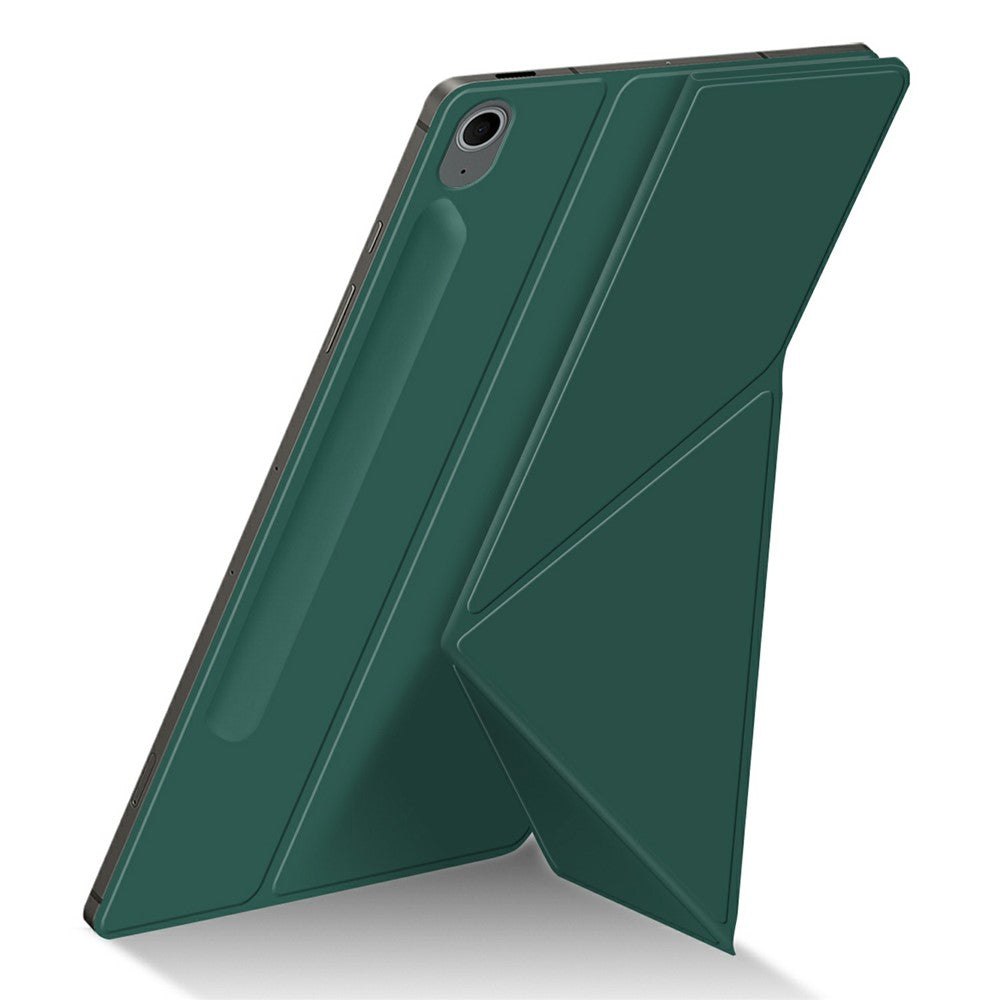 For Samsung Galaxy Tab S10 FE+ Case Origami Stand PU Leather Magnetic Tablet Cover