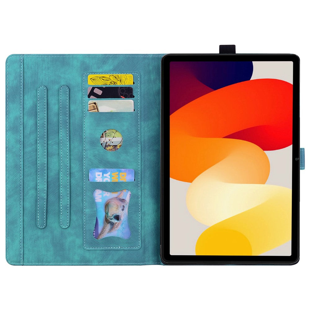 For Xiaomi Redmi Pad 2 11 Case Flip Stand Leather Phone Cover Cherry Blossom Cat Imprinted