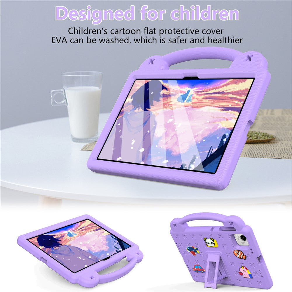 For Honor Pad X9a Case Kids Cartoon Patterns Hand Grip Kickstand Tablet EVA Cover