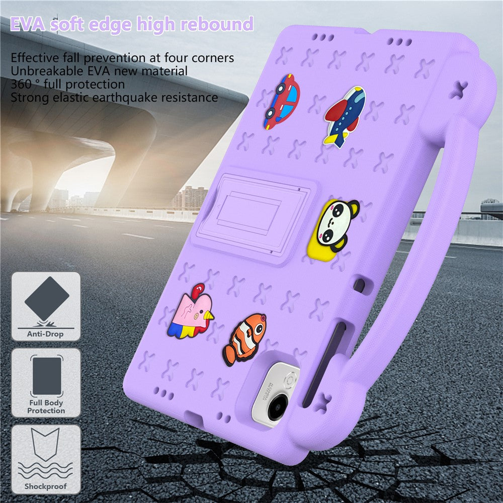 For Honor Pad X9a Case Kids Cartoon Patterns Hand Grip Kickstand Tablet EVA Cover
