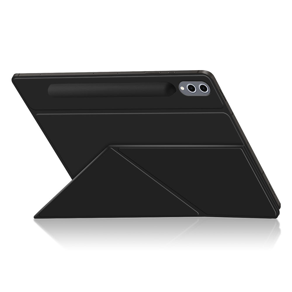 Til Samsung Galaxy Tab S10+ Cover Origami Stand PU Læder Magnetisk Tablet Cover