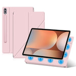 Til Samsung Galaxy Tab S10+ Cover Origami Stand PU Læder Magnetisk Tablet Cover