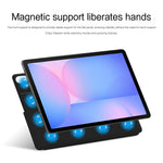 For Samsung Galaxy Tab S10 FE Case Origami Stand PU Leather Magnetic Tablet Cover