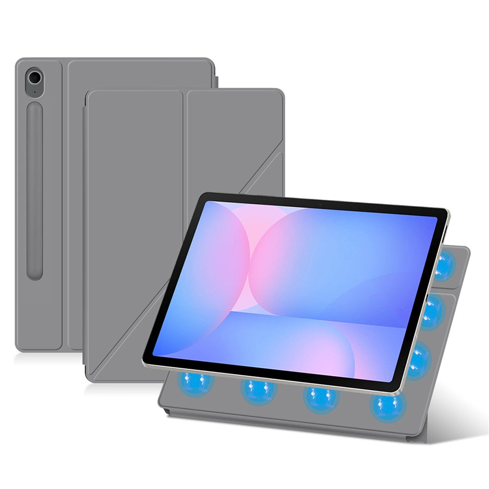 For Samsung Galaxy Tab S10 FE Case Origami Stand PU Leather Magnetic Tablet Cover